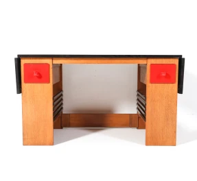Art Deco Modernist Desk or Writing Table by Hendrik Wouda for Pander, 1920s